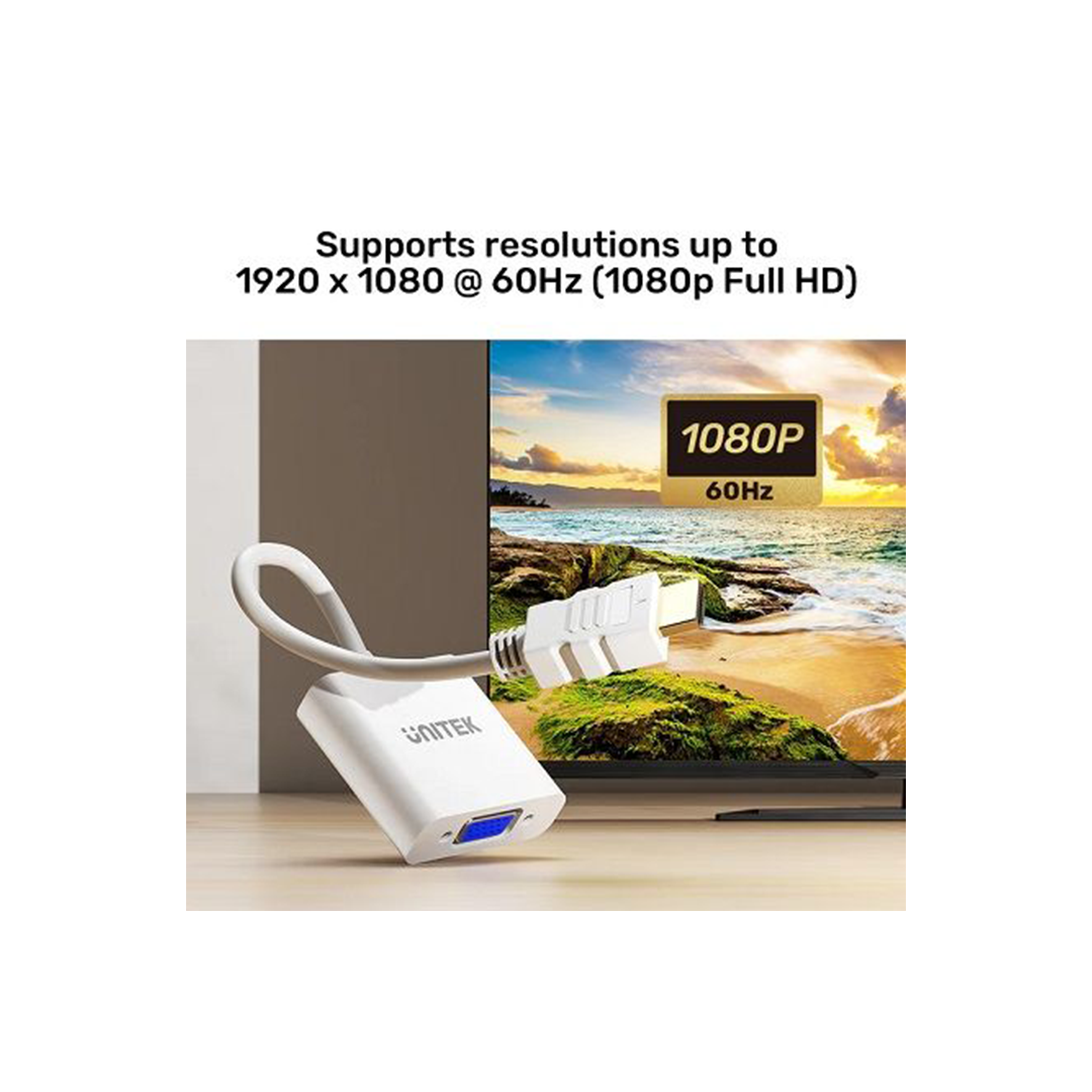 Unitek Y-6333C HDMI to VGA Adapter Without Audio Without Power Port in Qatar Unitek Y-6333C HDMI to VGA Adapter Without Audio Without Power Port in Qatar